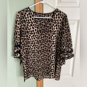 Cheetah / Leopard Print Blouse - Business Casual
